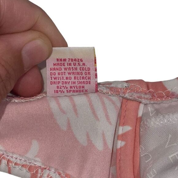 Venus Pale Orange & White Floral Underwire Bikini - Size‎ 6 bottoms - C cup top - Picture 8 of 9